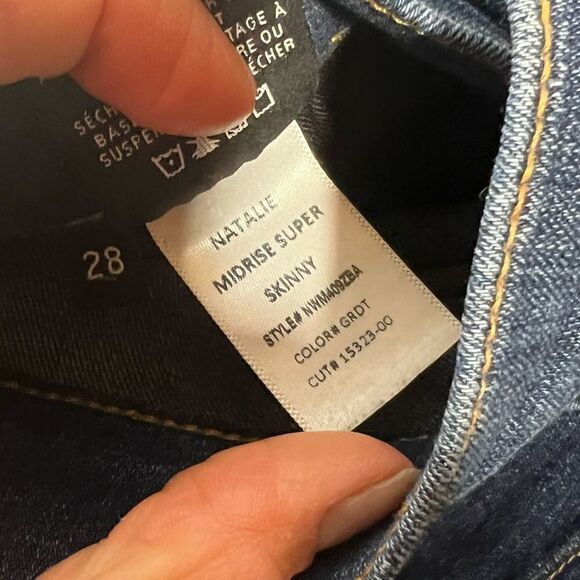 Hudson Natalie Mid Rise Super Skinny Jeans 28 - Picture 15 of 15